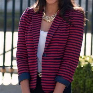 Tinley Road Striped Blazer - Red and Navy